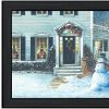 December Lights 1 Black Framed Print Wall Art