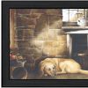 A quiet place Black Framed Print Wall Art