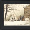 Back Door Black Framed Print Wall Art