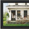 Back Porch Gathering 1 Black Framed Print Wall Art