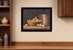 Pears and Crocks 2 Black Framed Print Wall Art