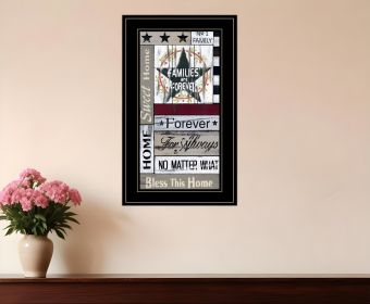 Families are Forever 4 Black Framed Print Wall Art