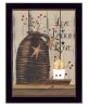 Live Laugh and Love 1 Black Framed Print Wall Art