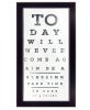 Eye Chart I 4 Black Framed Print Wall Art