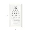 Eye Chart II 2 White Framed Print Wall Art