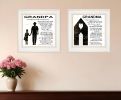 Set Of Two My Grandparents are the Best 2 White Framed Print Wall Art