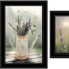 Set Of Two Bloom Where You are Planted 2 Black Framed Print Wall Art