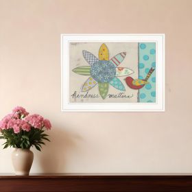 Kindness Matters 1 White Framed Print Wall Art