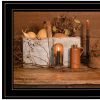 Gathering The Harvest 3 Black Framed Print Kitchen Wall Art