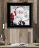 Santas Little Friends 5 Black Framed Print Wall Art