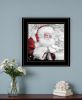 Santas Little Friends 5 Black Framed Print Wall Art