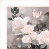 Noir Roses 1 White Framed Print Wall Art