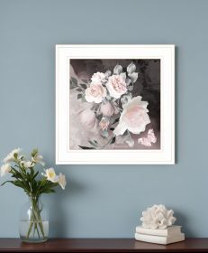 Noir Roses IV 3 White Framed Print Wall Art