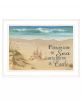 Sand Castle 2 White Framed Print Wall Art