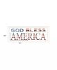 God Bless America 5 White Framed Print Wall Art