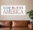 God Bless America 5 White Framed Print Wall Art