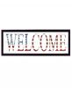 Patriotic Welcome 3 Black Framed Print Wall Art