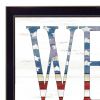 Patriotic Welcome 3 Black Framed Print Wall Art