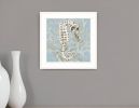 Coral Seahorse I 2 White Framed Print Wall Art