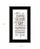 Family 5 Black Framed Print Wall Art