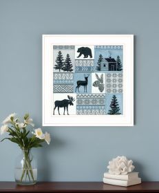 Cabin in the Woods 2 White Framed Print Wall Art