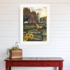 Early Rooster 2 White Framed Print Wall Art