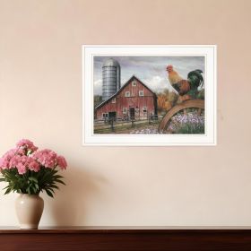 Good Morning Vermont 2 White Framed Print Wall Art