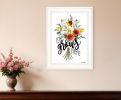 Love Grows Here 3 White Framed Print Wall Art