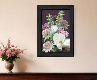 Wild For Plum Bouquet 3 Black Framed Print Wall Art