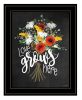 Love Grows Here 7 Black Framed Print Wall Art