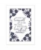 The Secret to Living Well 1 White Framed Print Wall Art