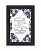 The Secret to Living Well 2 Black Framed Print Wall Art