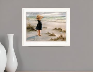 Black Dress 1 White Framed Print Wall Art