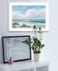 Beach 7 White Framed Print Wall Art