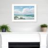 Beach 7 White Framed Print Wall Art