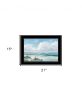 Beach 8 Black Framed Print Wall Art