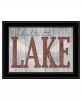 Life is Better at the Lake 2 Black Framed Print Wall Art