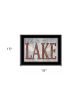 Life is Better at the Lake 2 Black Framed Print Wall Art