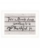 Always Thankful 2 White Framed Print Wall Art