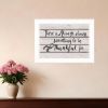 Always Thankful 2 White Framed Print Wall Art