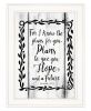 Plans to Give You Hope 1 White Framed Print Wall Art