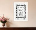 Plans to Give You Hope 1 White Framed Print Wall Art