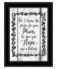 Plans to Give You Hope 2 Black Framed Print Wall Art