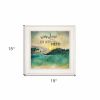 Sunshine And Lake Water 2 White Framed Print Wall Art