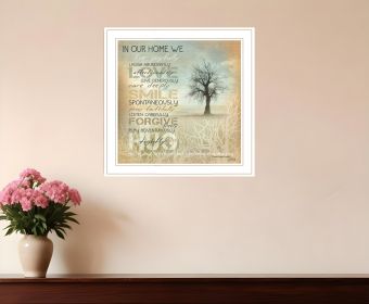 In Our Home 3 White Framed Print Wall Art