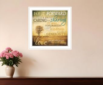 Meaning of Pay it Forward 1 White Framed Print Wall Art