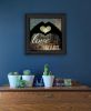 Love with all Your Heart 4 Black Framed Print Wall Art