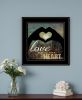 Love with all Your Heart 5 Black Framed Print Wall Art