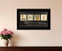 Love One Another 3 Black Framed Print Wall Art