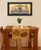 Come Gather at Our Table 4 Black Framed Print Wall Art